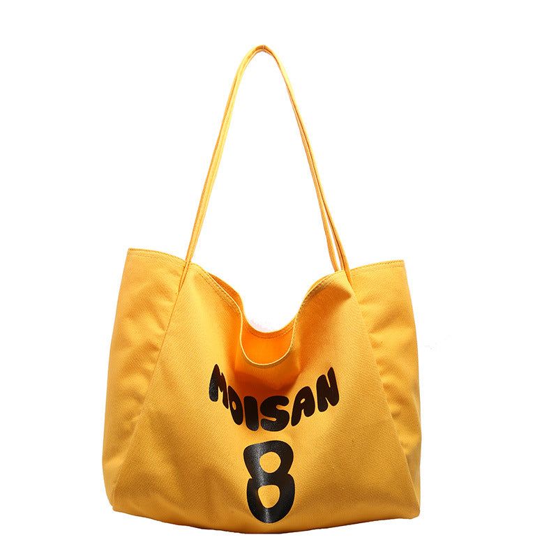 Stylish Canvas Tote Bag for Women, Large Capacity Shoulder Bag with Phone Pocket and Zippered Compartment, Perfect for Daily Commute and School
