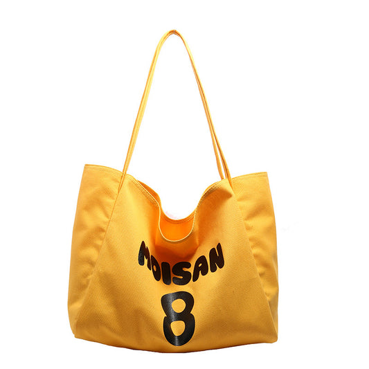 Stylish Canvas Tote Bag for Women, Large Capacity Shoulder Bag with Phone Pocket and Zippered Compartment, Perfect for Daily Commute and School