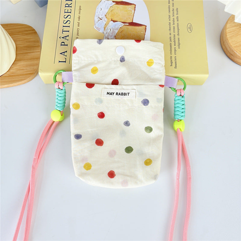 Girly Style Plaid Mobile Phone Fashion Messenger Bag Large Capacity Daily Versatile Small Square Bag