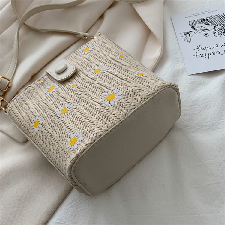 French Texture Popular Bag Women's New Crossbody Bag Women's All-Match One-Shoulder Chain Bucket Bag