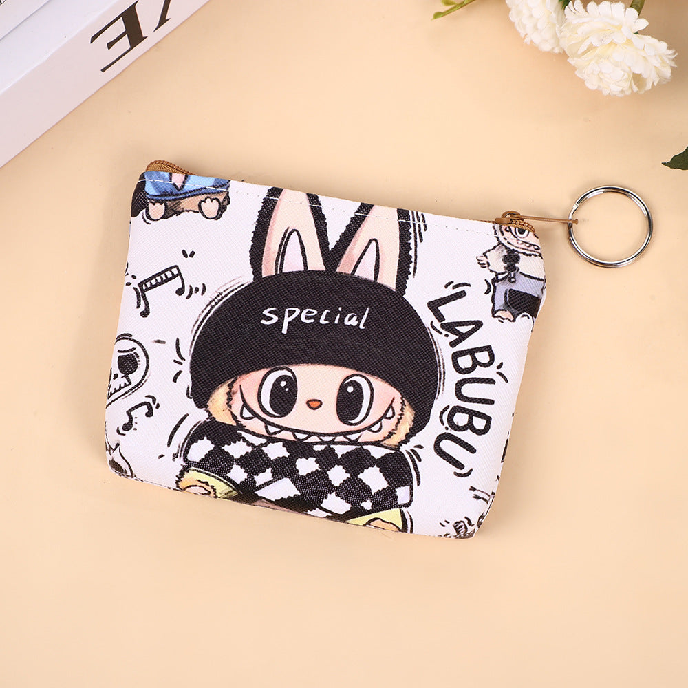 Korean Style Cute Student Cartoon Small Wallet Coin Purse Storage Macaron