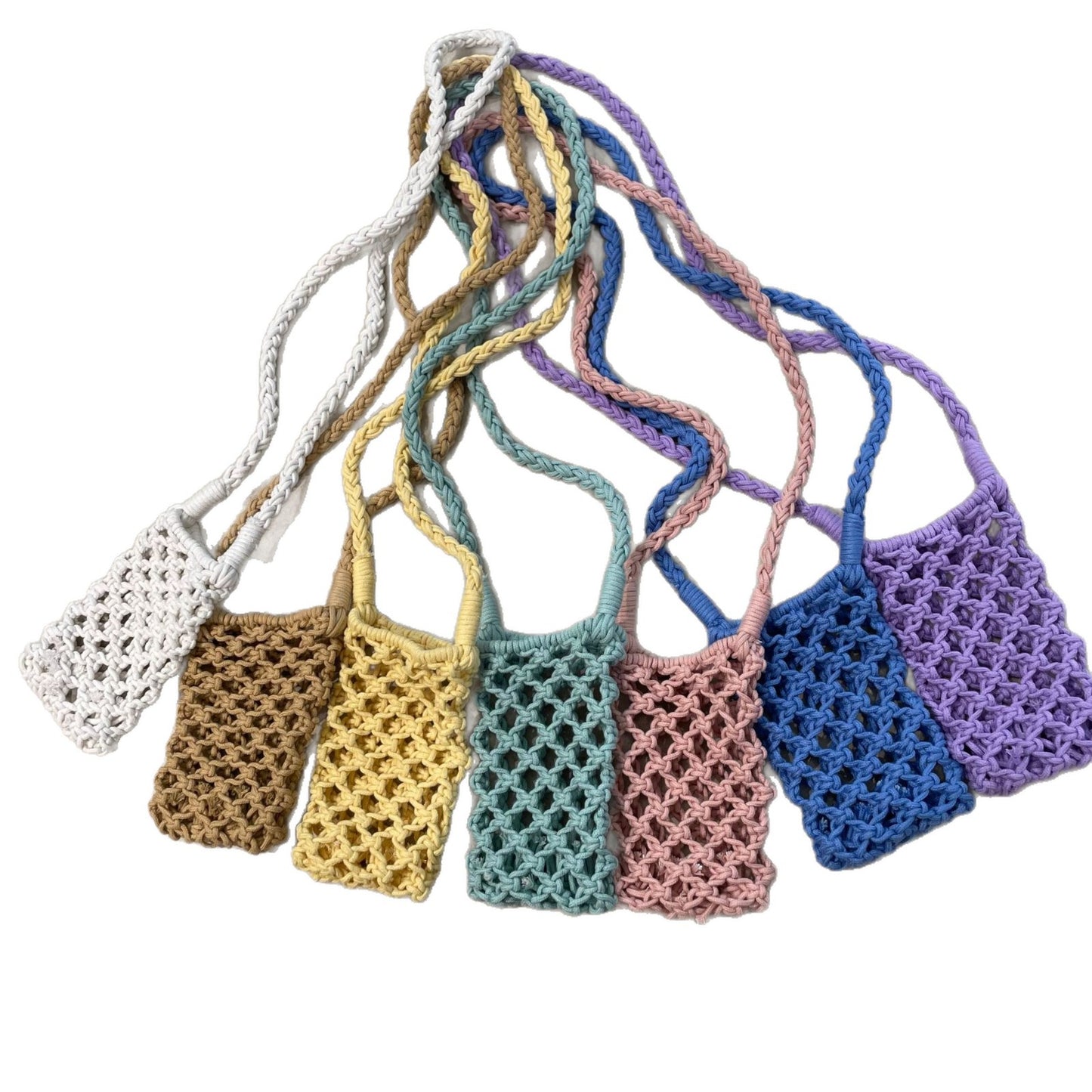 Hot Sale Fashion All-Match Popular Woven Shoulder Messenger Bag for Women Summer Cotton String Crossbody New Bag