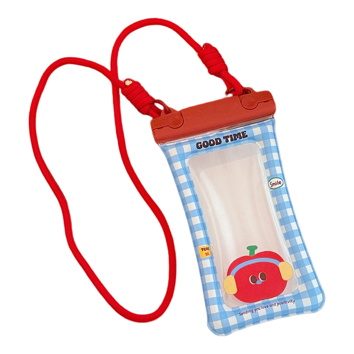 Cute Transparent Waterproof Mobile Phone Bag Touch Screen Design Suitable for Swimming Drifting Multifunctional Sealed Storage Bag