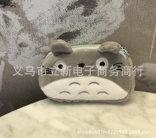 Cute Totoro Plush Coin Purse for Kids and Students - Adorable Animal Design with Soft PP Cotton Filling