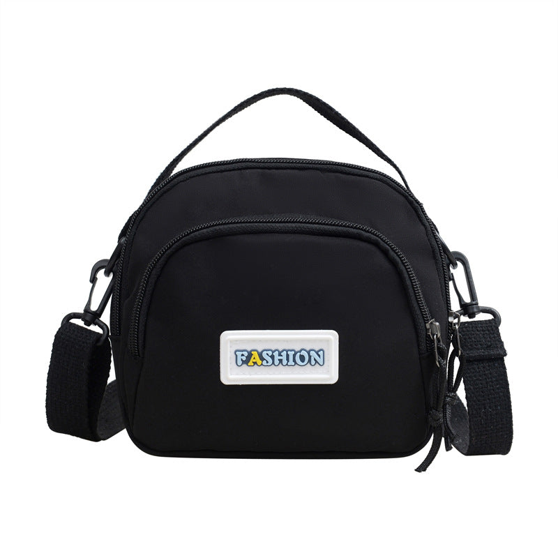 Cute Nylon Crossbody Bag for Women, Fashionable Mini Shoulder Bag with Zipper Closure and Multiple Inner Pockets, Perfect for Daily Use and School