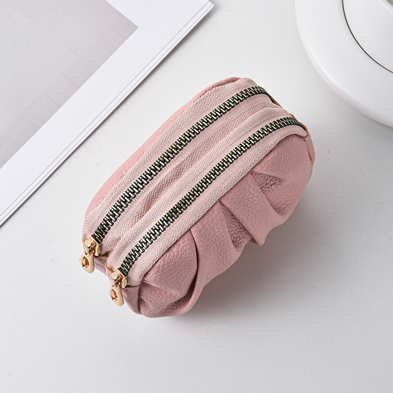 Elegant Pleated PU Clutch Bag for Women with Large Capacity, Perfect for Daily Use and Stylish Outfits