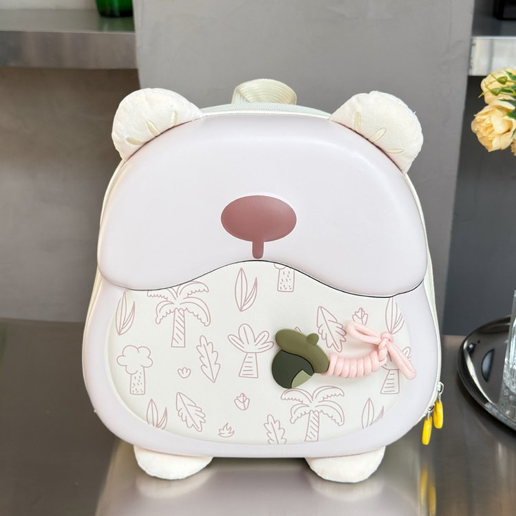 Cute Bear-Shaped Kids Backpack with Large Capacity and Lightweight Design for Preschool and Primary School