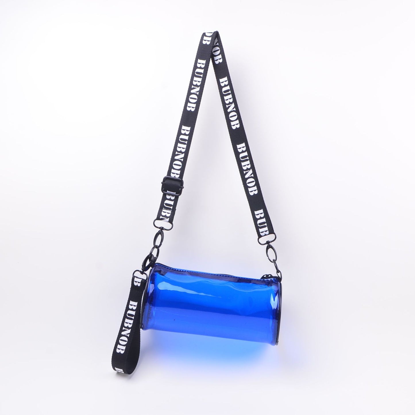 Transparent Cylinder Crossbody Bag 2024 New Fashion Clear Makeup Pouch for Daily Use and Travel