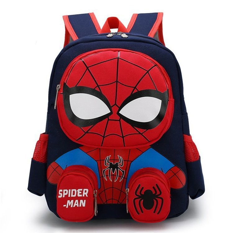 New Children's Bags Cartoon Spider-Man Hello Kitty Small Bookbag Kindergarten Boys and Girls 3-6 Years Old Backpack