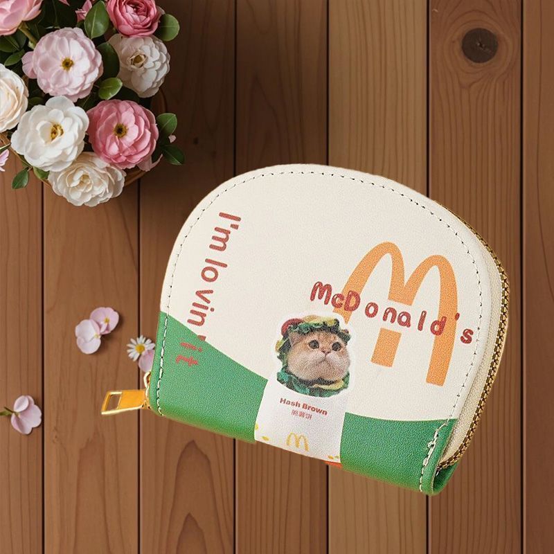 Large Capacity Portable Compact Multi-Functional Cute Mini Coin New Card Holder Fashion ID Card-Bit Zipper