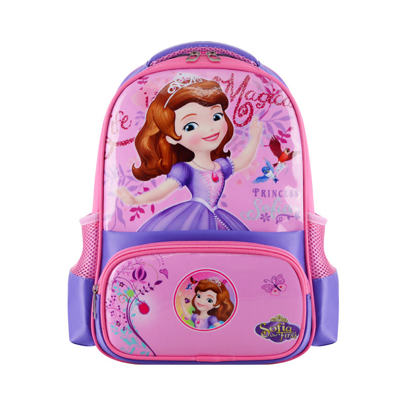 Lightweight Breathable Kids Backpack with Cartoon Design for School Children, Comfortable Ergonomic Shoulder Straps and Durable Nylon Material