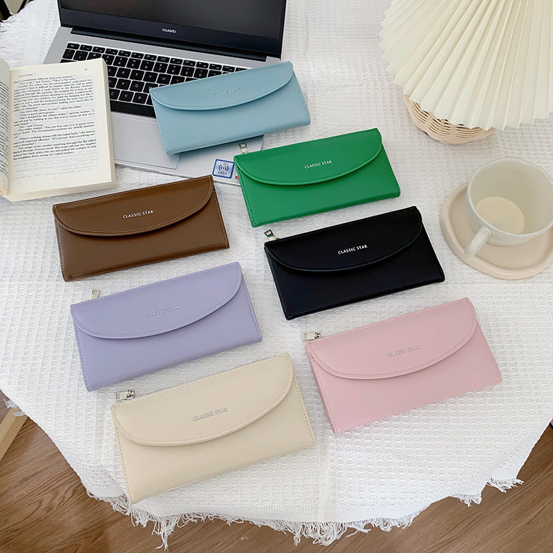 Elegant Long Wallet for Women with High Capacity, PU Leather Design, Anti-Theft & Lightweight, Perfect for Daily Use