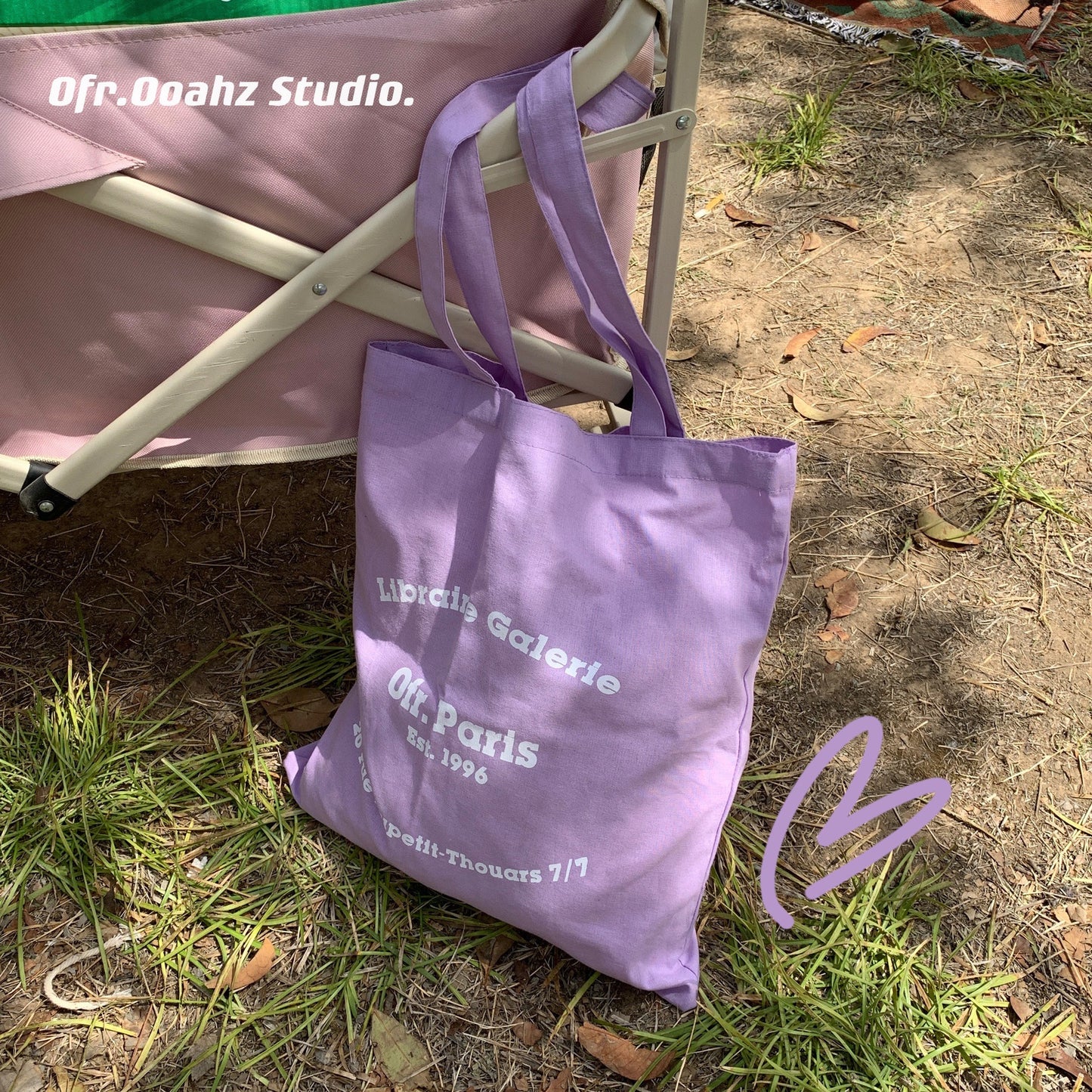 Paris Bookstore Style Letter Tote Bag Simple French Design Everyday Joker Practical Shoulder Bag
