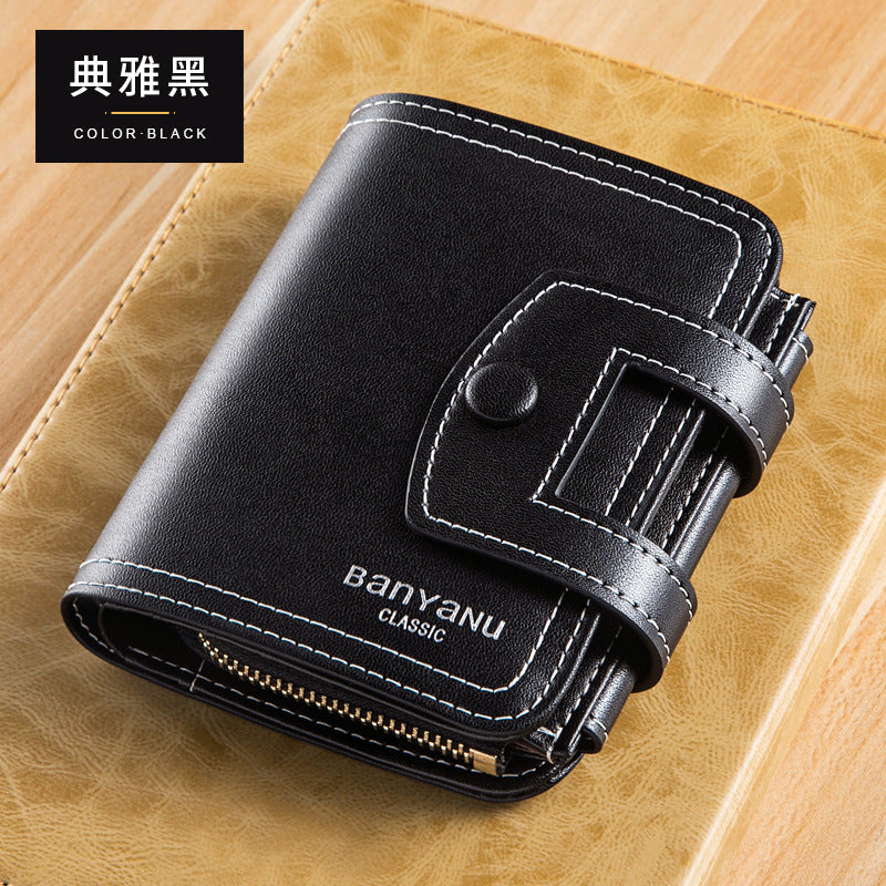 Good-looking Men's Short Wallet New Simple Driver's License Wallet Fashion Brand Youth Wallet