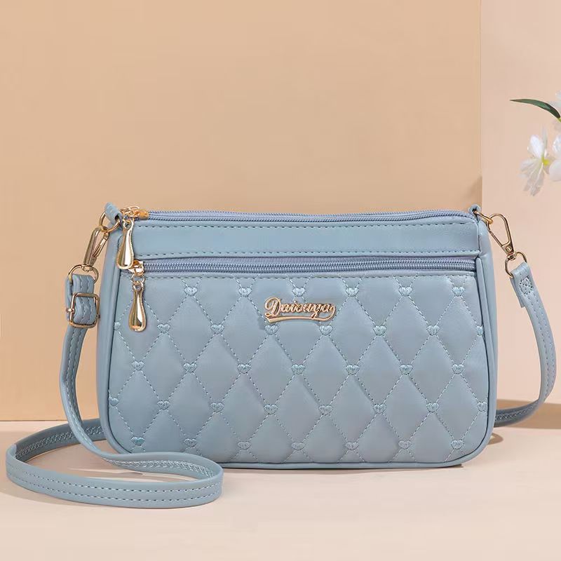 Stylish Quilted Crossbody Bag for Women with Zipper Closure and Multiple Pockets, Perfect for Daily Use and Shopping