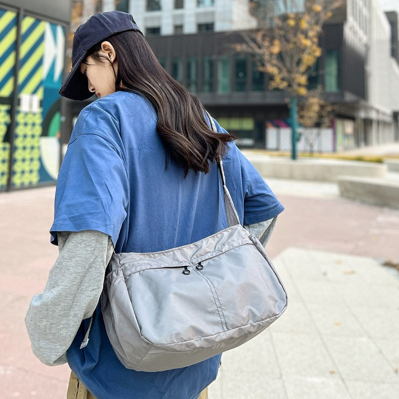 Stylish Lightweight Nylon Shoulder Bag with Large Capacity and Waterproof Design for Everyday Use