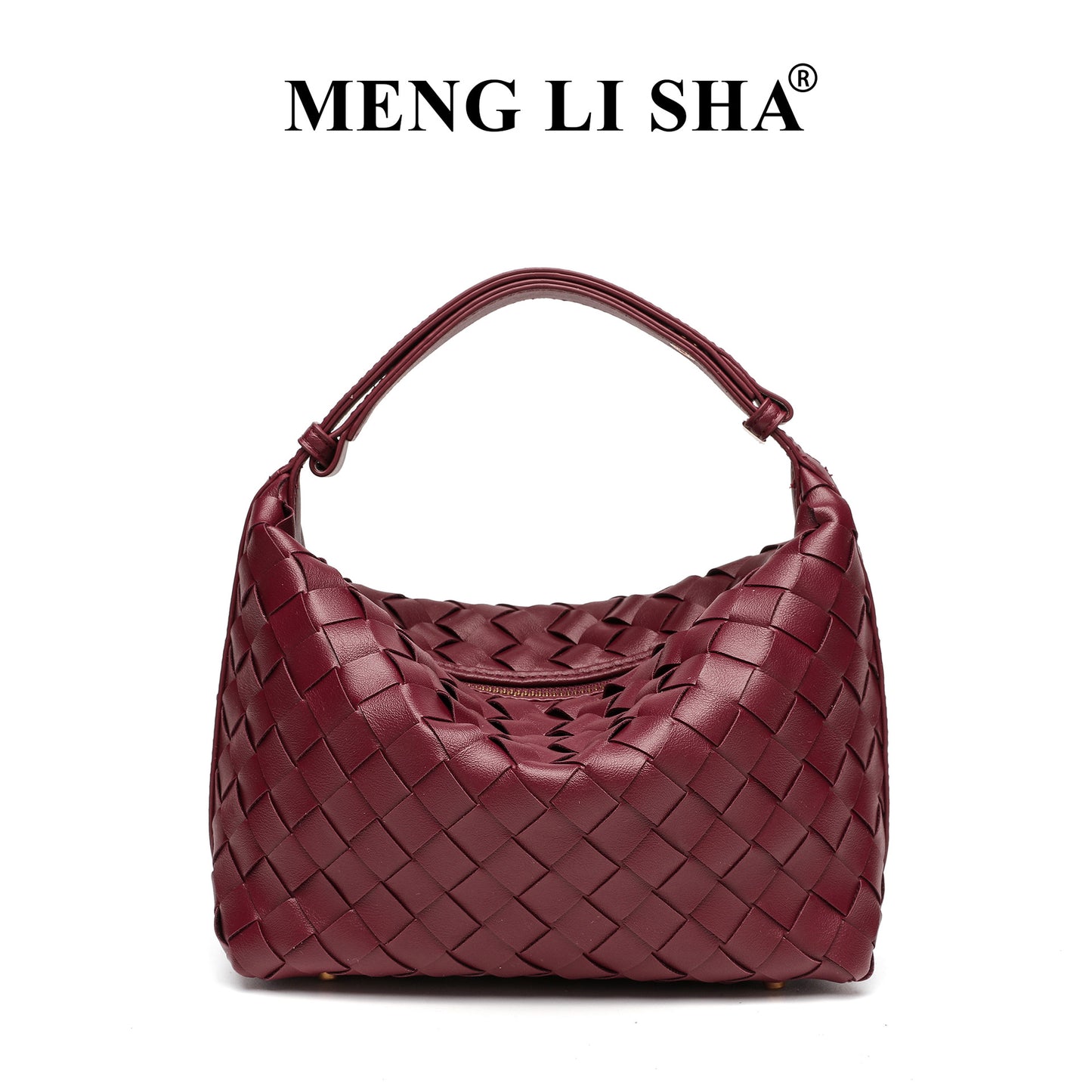 European and American New Suede Advanced Texture Woven Portable Lunch Bag Women's Fashion Simple Shoulder Crossbody Lunch Box Bag