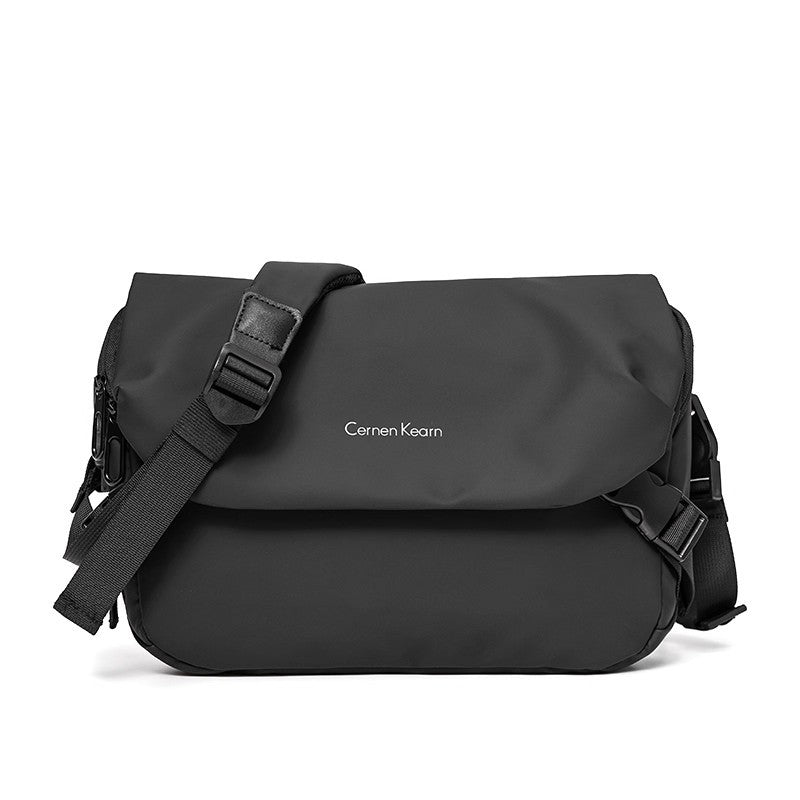 Single Shoulder Bag Men's Casual Large Capacity Multi-Functional Riding Crossbody Backpack Trendy Portable Small Square Bag