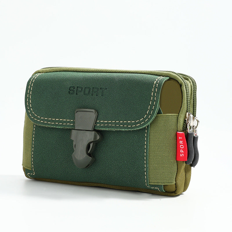 Mobile Phone Bag Men's Waist Bag Multi-Functional 6.8-Inch Wear Belt Construction Site Work Wear-Resistant Mobile Phone Bag