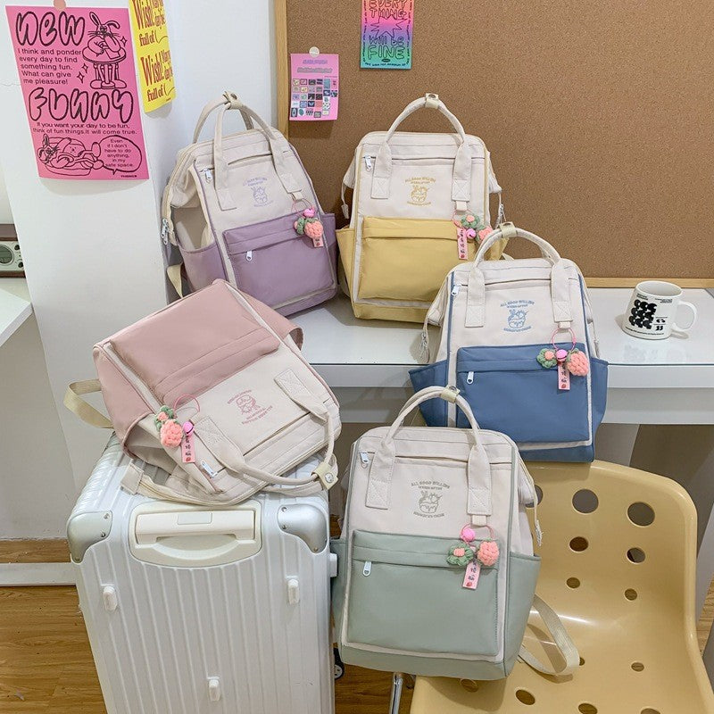 Mori Style Partysu Backpack Women's Cute Schoolbag Waterproof and Hard-Wearing Everyday Joker Student Backpack