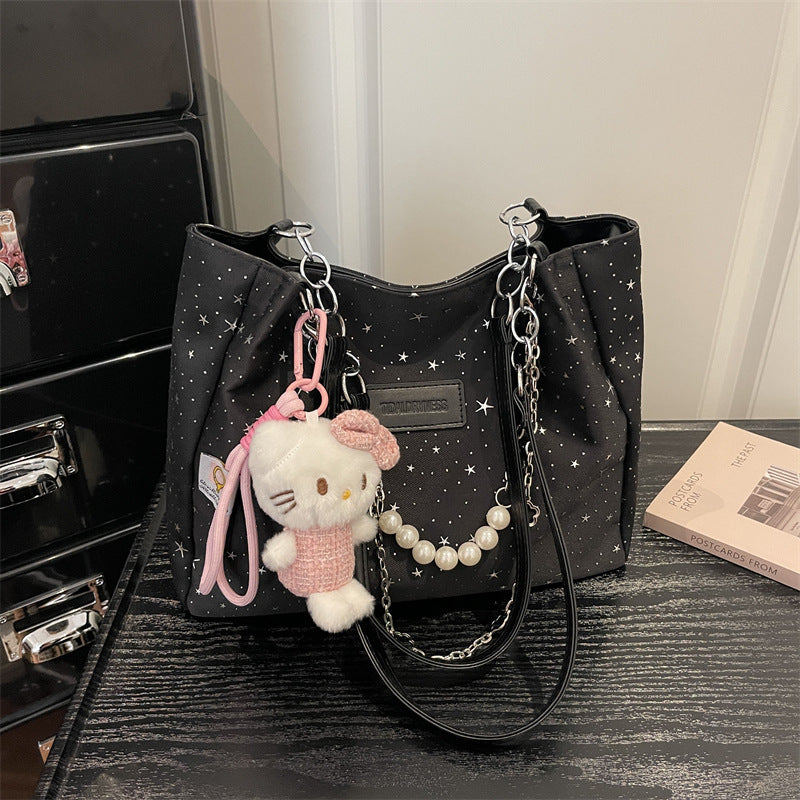 Korean Fashion Tote Bag Women's New Large Capacity Casual Shoulder Bag Temperament Wild Commuter Bag