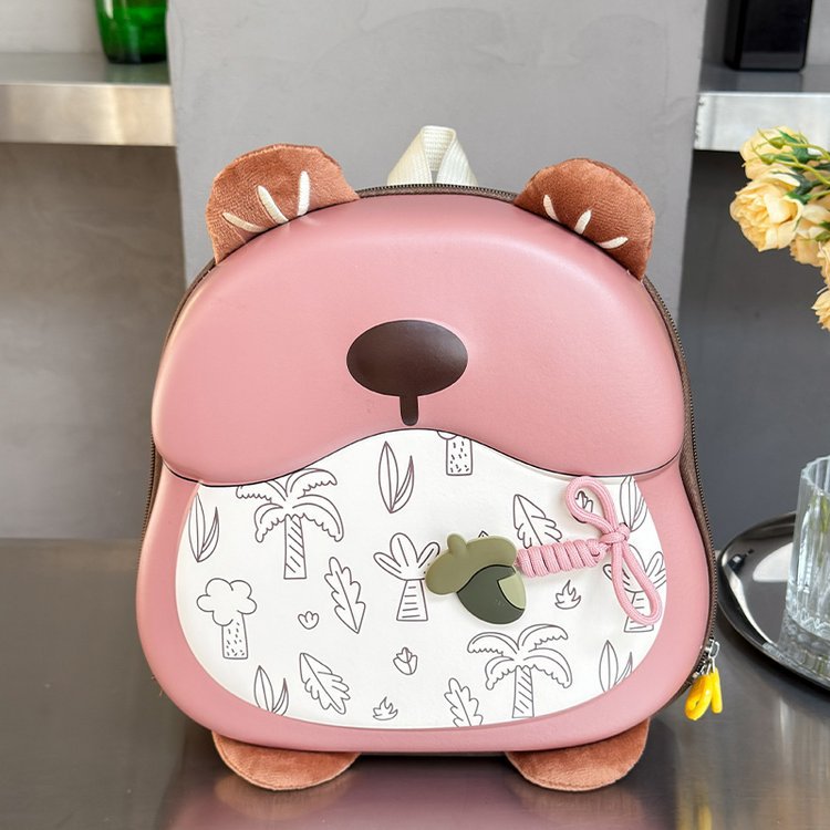 Cute Bear-Shaped Kids Backpack with Large Capacity and Lightweight Design for Preschool and Primary School