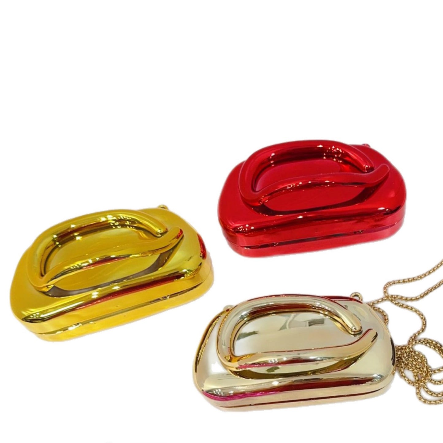 Chic Acrylic Clutch Bag with Chain Strap for Women, Mini Crossbody Evening Bag with Magnetic Closure and Shell Shape Design
