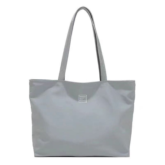 2024 Autumn Fashionable Tote Bag for Women, Large Capacity Waterproof Nylon Shoulder Bag with Zippered Inner Pocket and Open Pockets