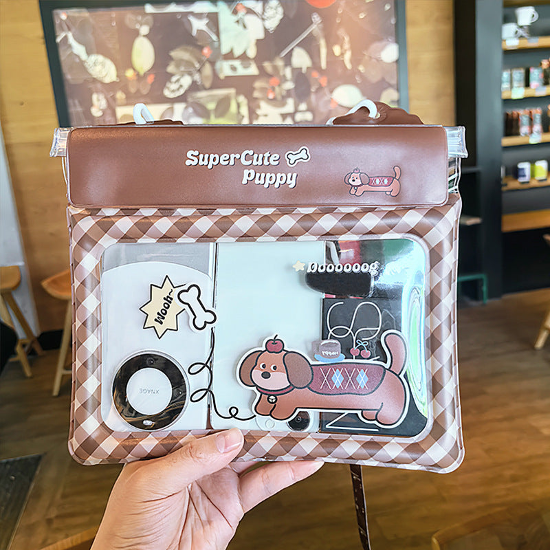 Cute Touch Screen Waterproof Mobile Phone Bag Swimming and Playing Water Essential Multiple Seal Design Adjustable Crossbody Rope
