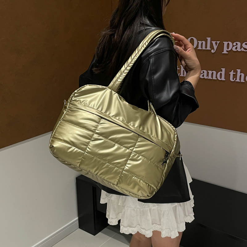 New Face Drum Bag Women's Fashion Trendy Simple and Elegant One Shoulder Crossbody Large Capacity Leisure Bag Trendy