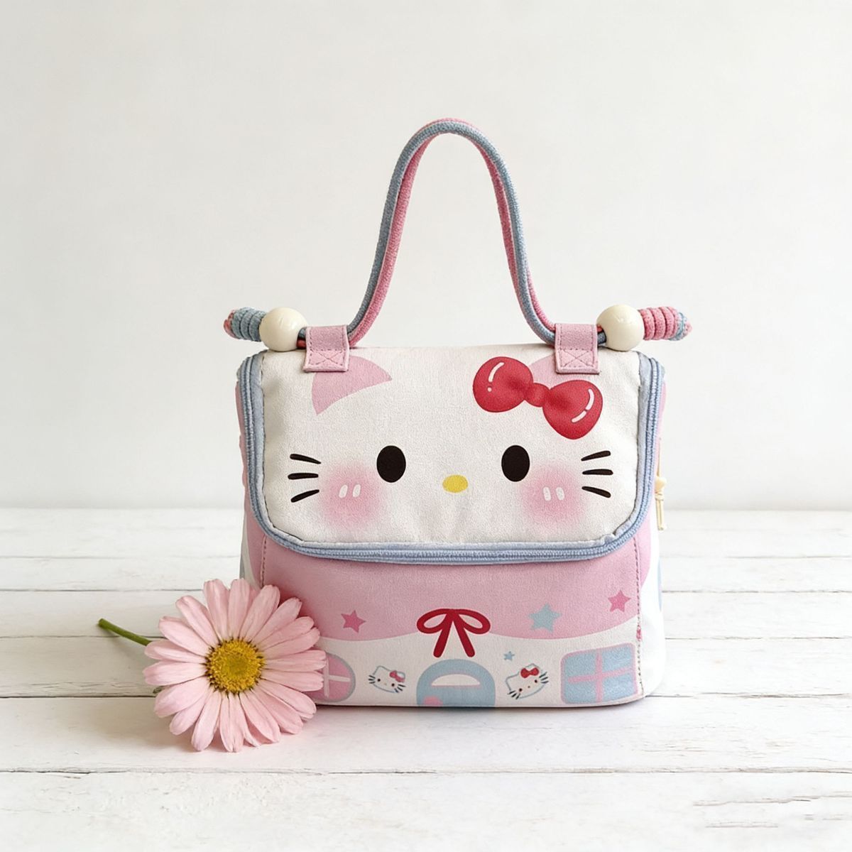 Cute Hello Kitty Cosmetic Bag Large-Capacity Cosmetics Buggy Bag Travel Portable Portable and Fashion Storage Bag