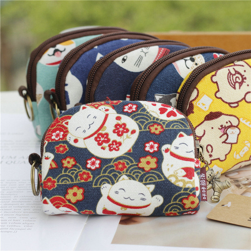 New Coin Purse Shell Small Cloth Bag Cute Girl Small Wallet Japanese Small Bag Coin Storage Bag