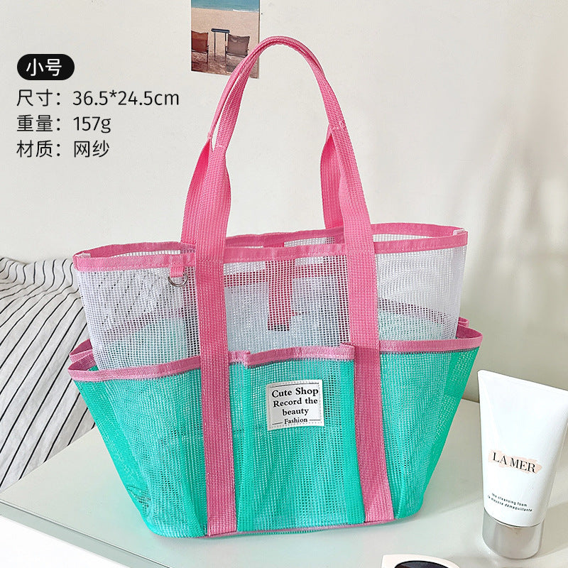 Hollow Swim Bag Large Capacity Beach Bag Girls Storage Beach Beach Bag Foldable Shopping Bag