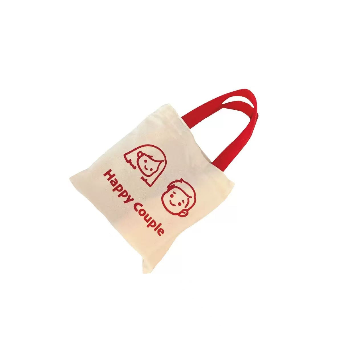 Striped Canvas Tote Bag with Custom Embroidery for Daily Use and Commuting
