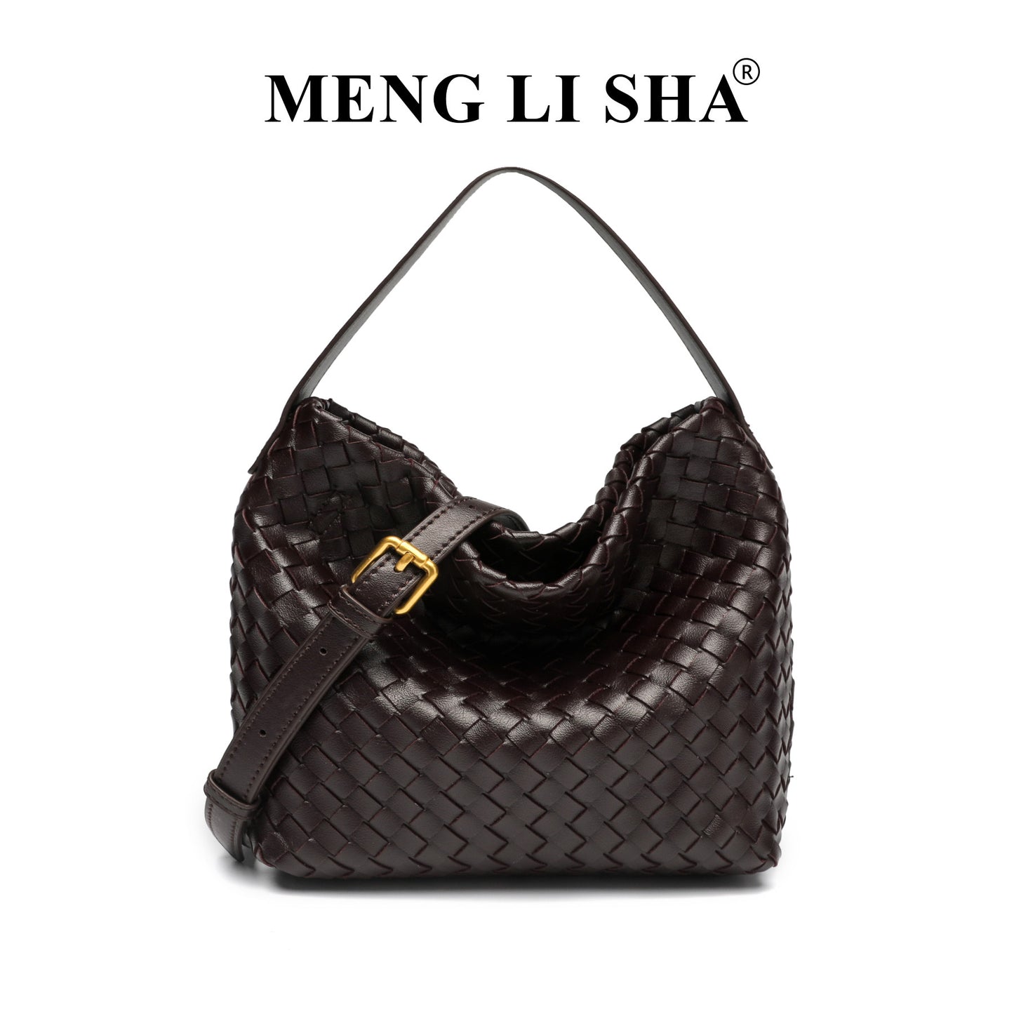 Women's Bag New High-Grade Bucket Woven Bag Commuter's All-Matching European and American Fashion Shoulder Crossbody Tote Bag