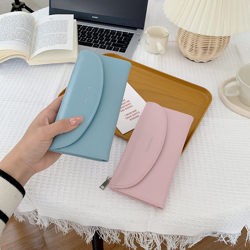 Elegant Long Wallet for Women with High Capacity, PU Leather Design, Anti-Theft & Lightweight, Perfect for Daily Use