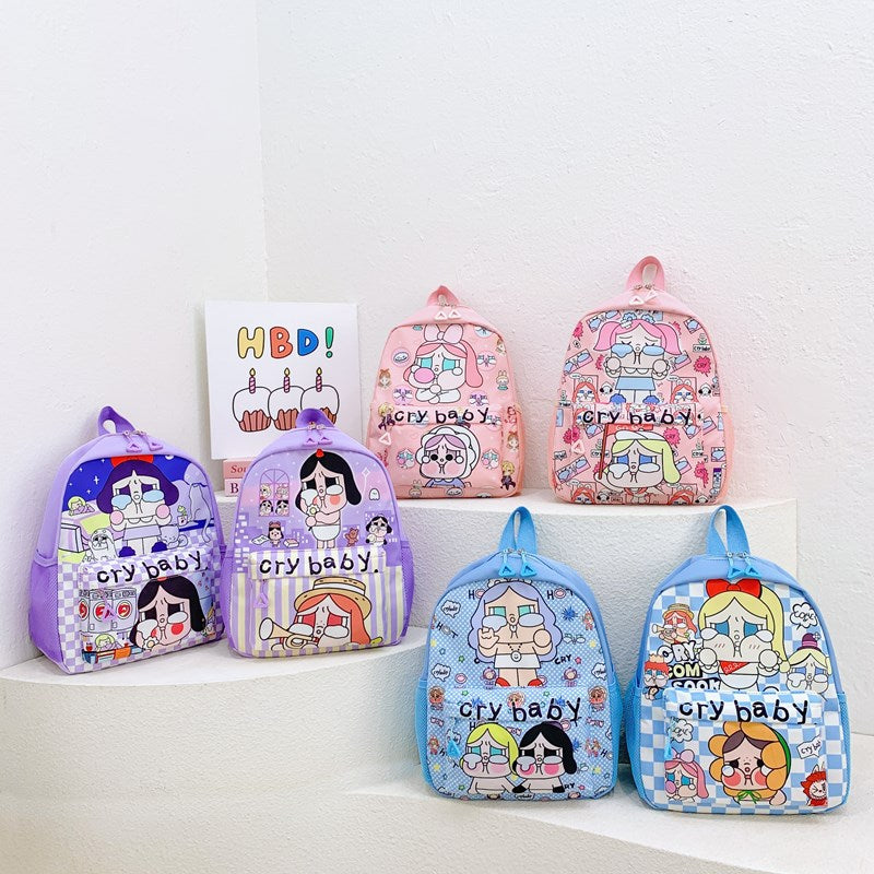 Cartoon Creative Crying Baby Children's Schoolbag Backpack Large Capacity Lightweight Primary School Student Kindergarten Backpack