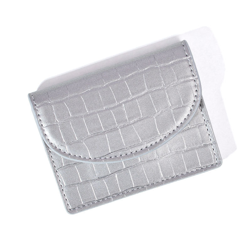 Korean Style New Women's Coin Purse Solid Color Simple Card Holder Multifunctional Lipstick Large-Capacity Wallet
