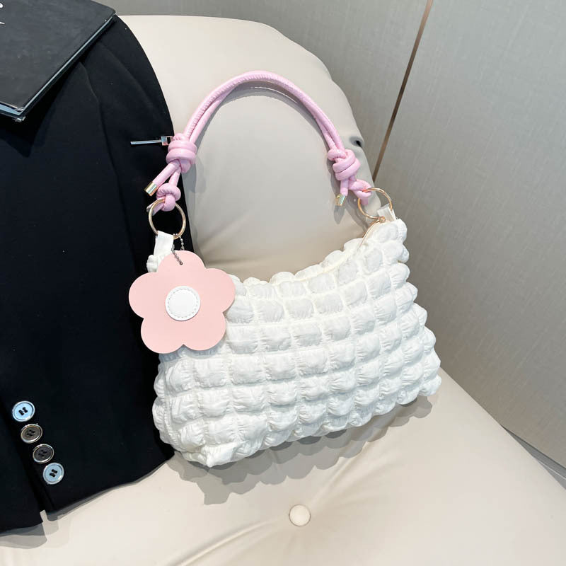 Underarm Bag Female Summer New Fashion Bubble One-Shoulder Versatile Lady Style Dumpling Bag
