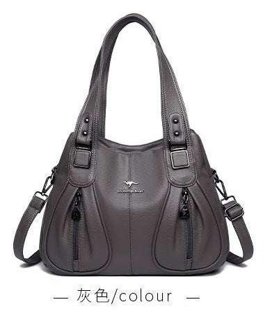 Handbags New Women's Fashion Retro Pu Mom Shoulder Bag Large Capacity