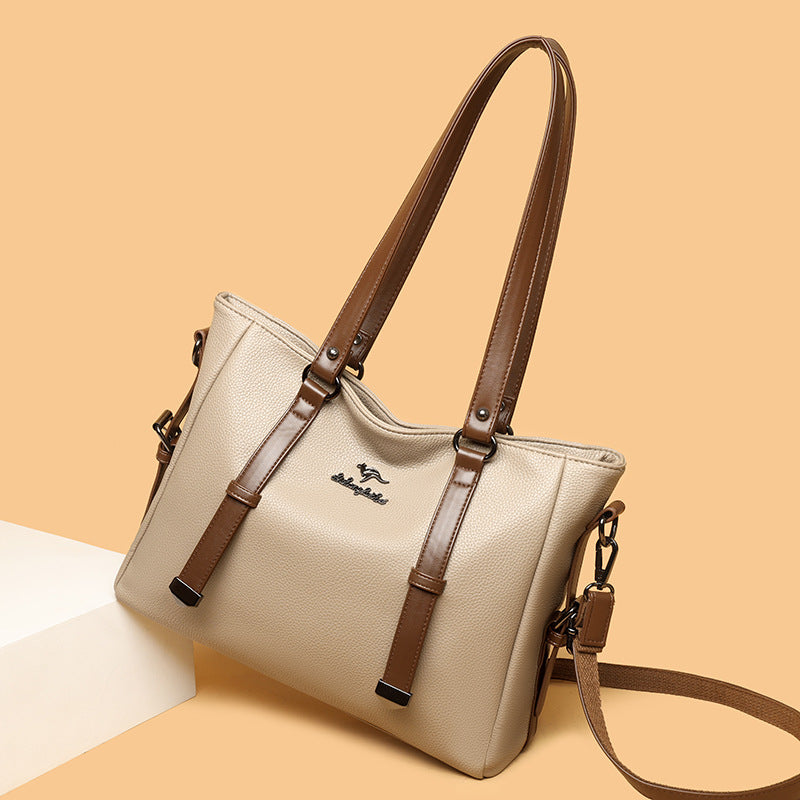 Hot Selling Tote Bag for Women New Soft Leather Fashion All-Match Texture Large Capacity Shoulder Bag