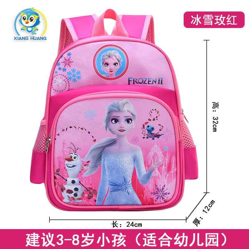 Cute Cartoon Stitch Kids Backpack for Kindergarten and School, Breathable and Waterproof Design with Thick Shoulder Straps