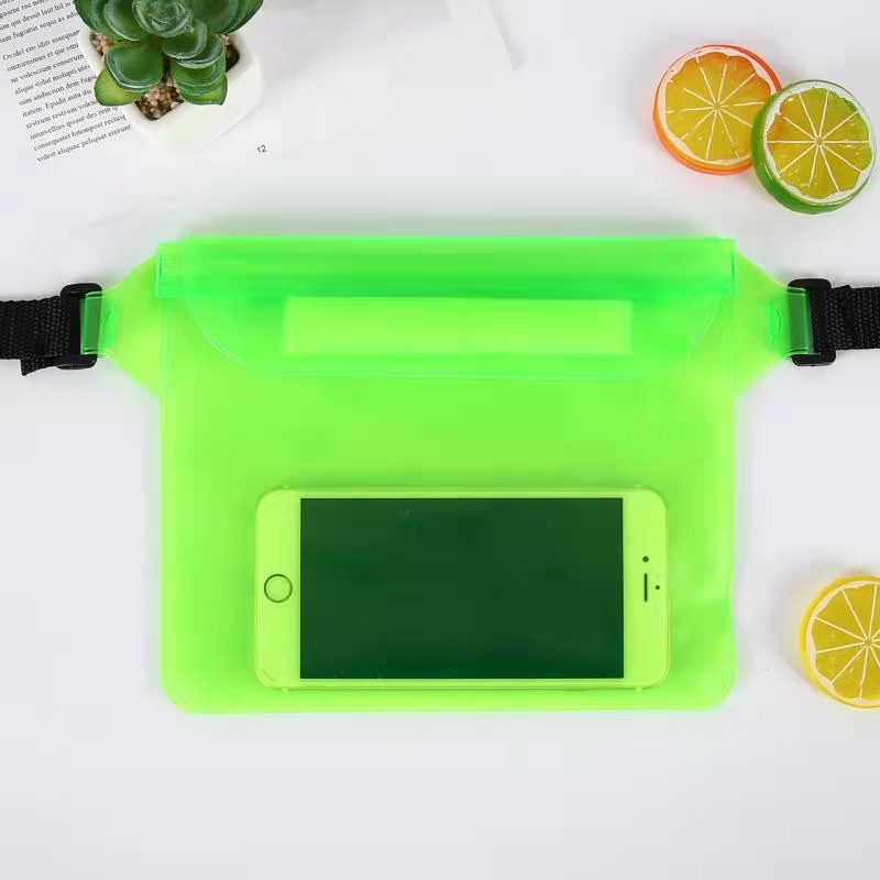 Waterproof PVC Waist Phone Bag for Outdoor Activities, Swimming, Hiking, and Beach Use