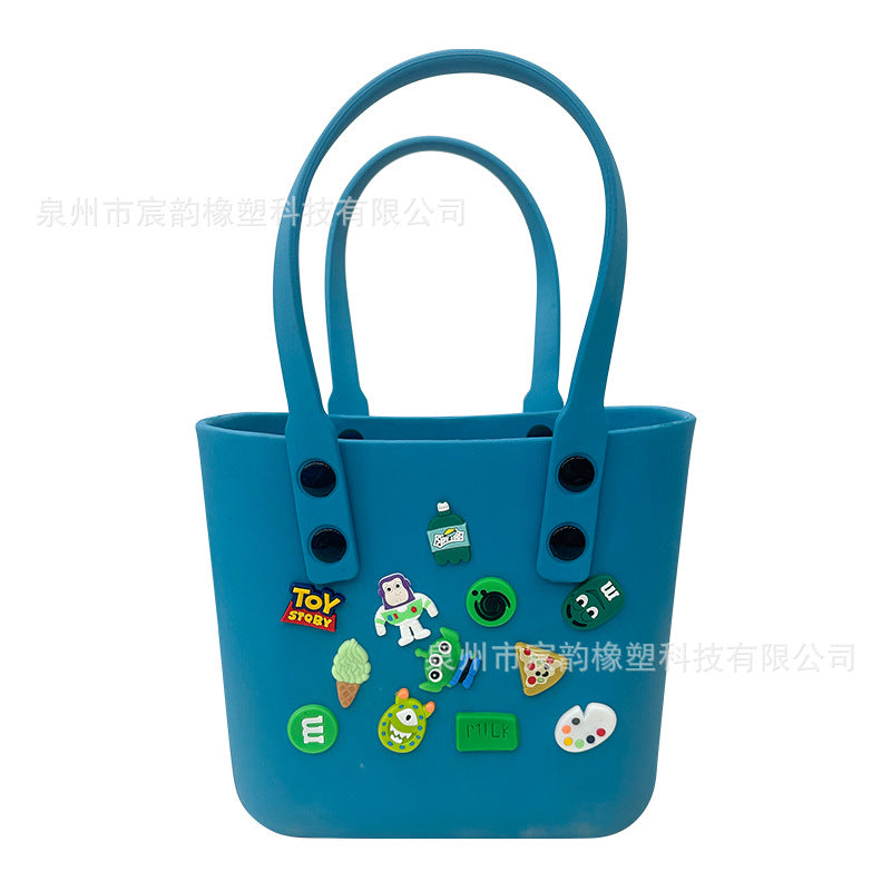 New Korean Style Eva Beach Bag Bento Portable Hole Bag Women's DIY Decorative Pouch
