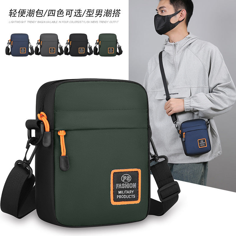 Men's Fashion Messenger Bag Outdoor Travel Multifunctional Shoulder Bag Expansion Design Trendy Backpack
