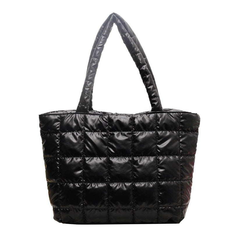 Tote Bag Women's Fashion Simple Large Capacity New Simple Fashion Shoulder Bag Commuter Hand-Carrying Bag