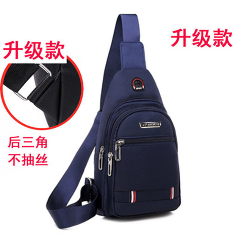 Fashionable Waterproof Crossbody Bag with Zippered Main Compartment and Earphone Hole for Daily Use