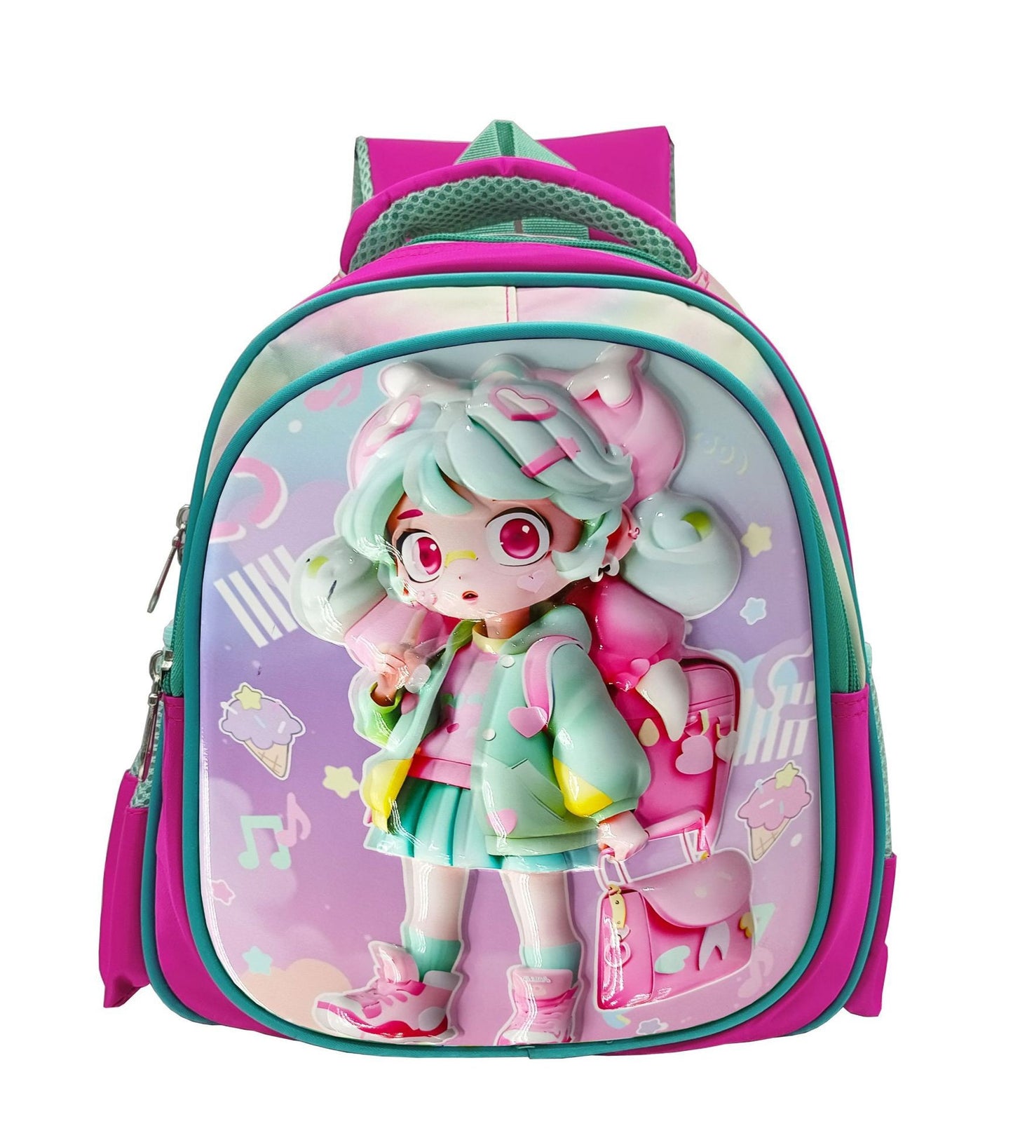 Cute Kids Backpack with Cartoon Character Design, Breathable Waterproof Oxford Fabric, Lightweight and Durable for Preschool and Elementary School