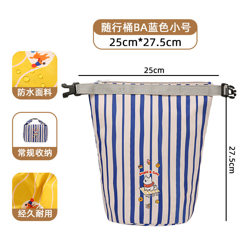 Cute Cartoon Travel Organizer Bag for Clothes, Toiletries and Essentials - Waterproof & Multi-functional