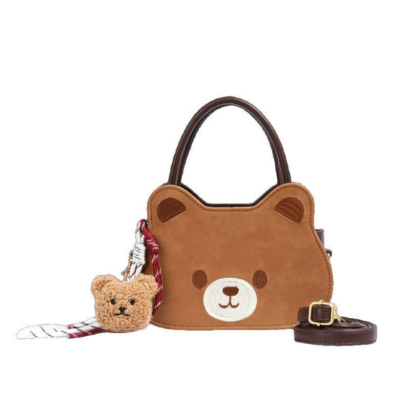 New Shoulder Bag Women's Frosted Cute Cat Fashion Commuter Lightweight Retro Minority Crossbody Bag